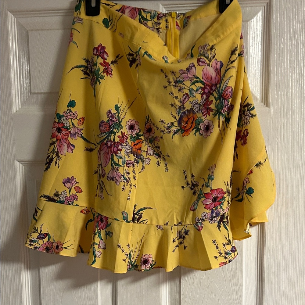Soprano Yellow Floral Skirt